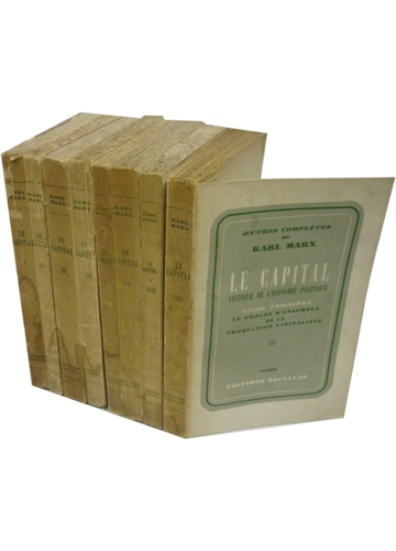 Le Capital De Karl Marx - édition En 3 Tomes De 1950, En Français, Broché - Livre Vintage