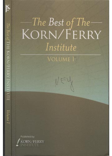 Sebo do Messias Livro - The Best Of The Korn / Ferry - Institute - Volume 1