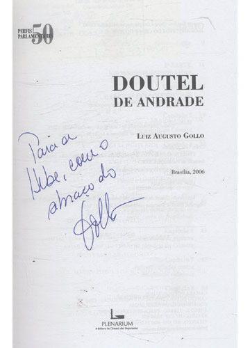 Sebo do Messias Livro - Doutel de Andrade - Com Dedicatória do Autor