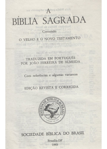 Sebo Do Messias Livro Bíblia Sagrada