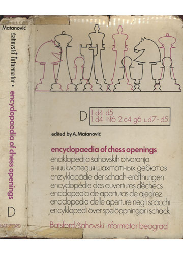 Sebo do Messias Livro - Encyclopaedia of Chess Openings D