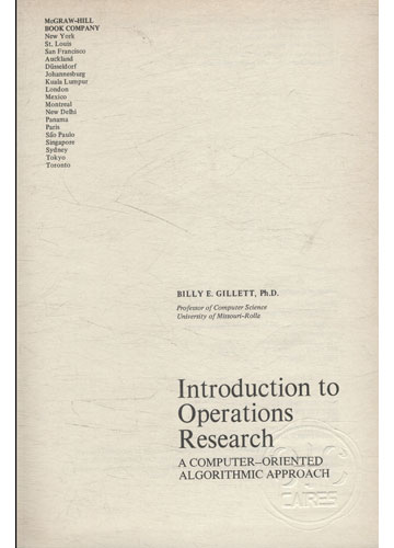 Sebo do Messias Livro - Introduction To Operations Research - A ...