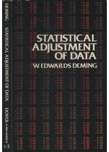 Statistical Adjustment Example Sebo do Messias Livro - Statistical Adjustment of Data
