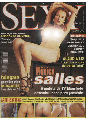 Sebo Do Messias Revista Sexy Ano 1996 N° 204 Mônica Salles