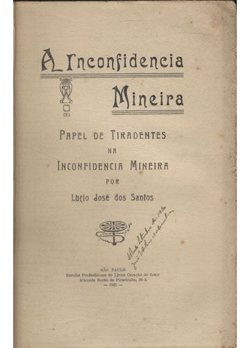 Sebo do Messias Livro - A Inconfidencia Mineira
