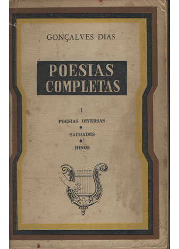 Sebo do Messias Livro - Poesias Completas de Gonçalves Dias - 2 Volumes