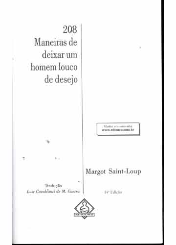 Sebo do Messias Livro - 208 Maneiras de Deixar um Homem Louco de Desejo