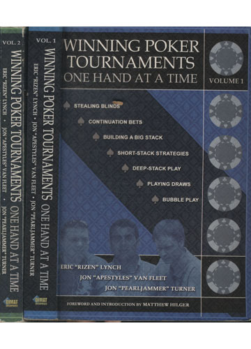 Sebo do Messias Livro - Winning Poker Tournaments - One Hand at a Time - 2 Volumes