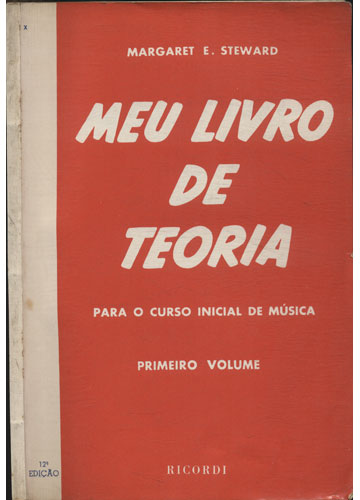 Sebo Do Messias Livro Meu Livro De Teoria Para O Curso Inicial De