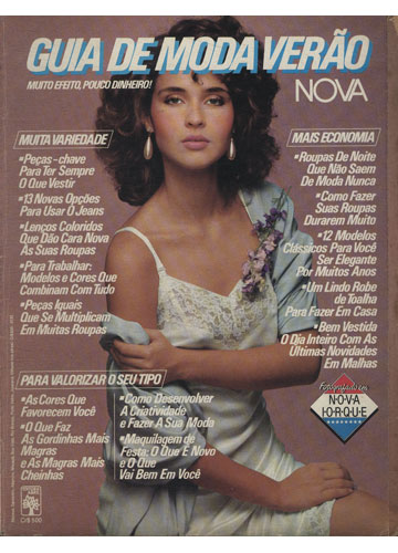 Sebo Do Messias Revista Nova Cosmopolitan Guia De Moda Verão Ano 1973 N°109a 