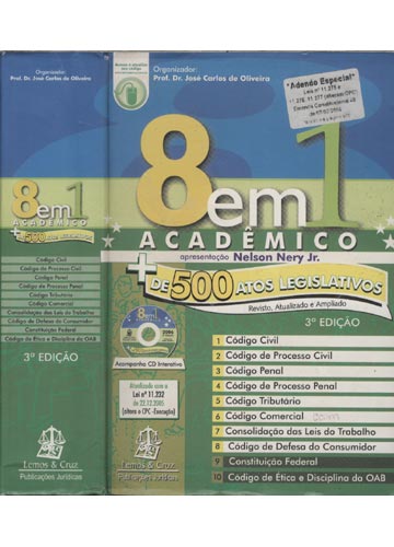 Sebo do Messias Livro - 8 em 1 Acadêmico + de 500 Atos Legislativos ...