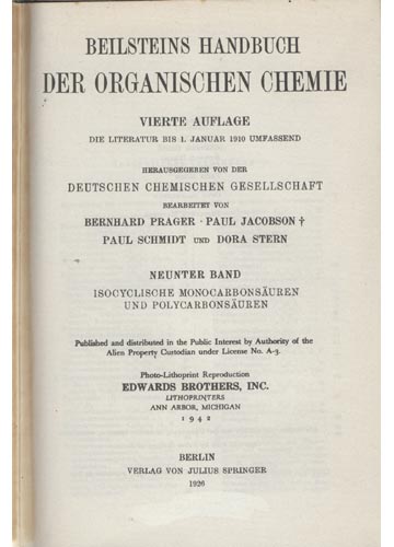 Sebo do Messias Livro - Organische Chemie - Band IX - Isocyclische Reihe